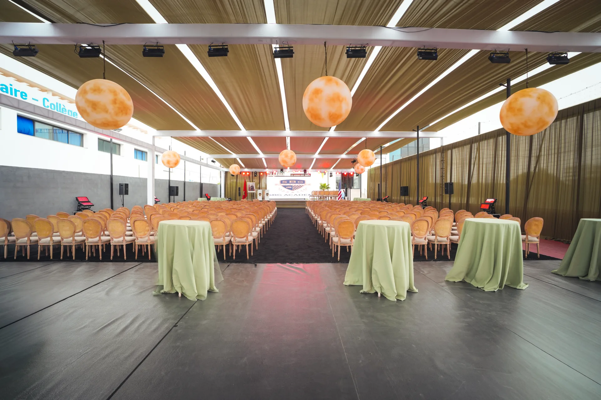 SBG Academy graduation venue on campus