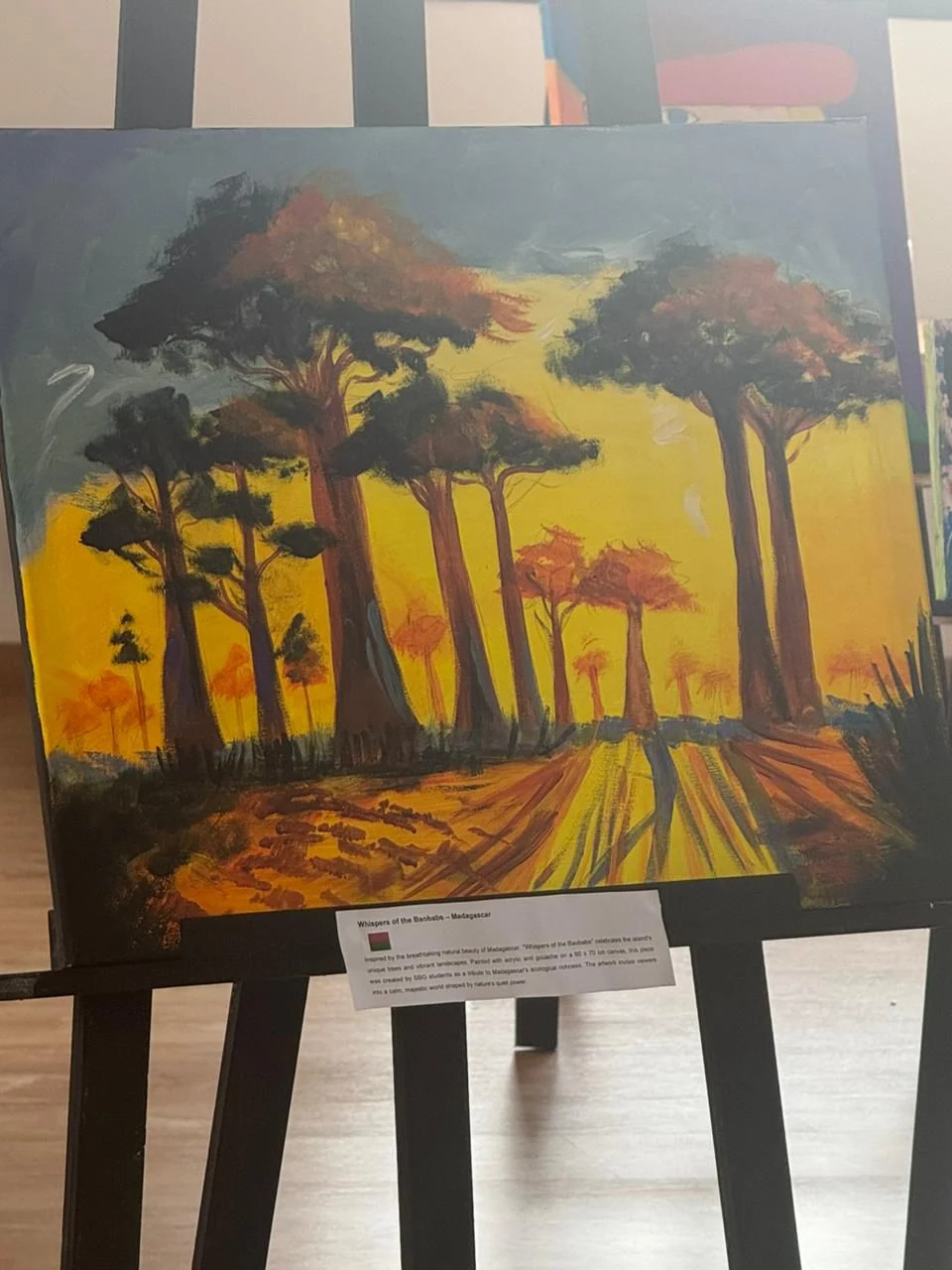 Student art exhibition at SBG Academy